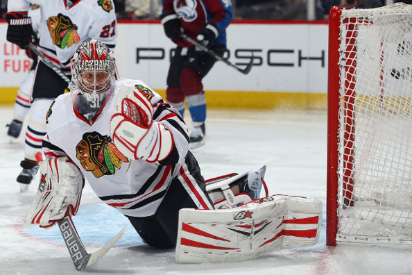 at Pepsi Center on March 12, 2014 in Denver, Colorado.