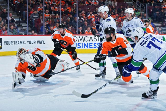 Vancouver Canucks v Philadelphia Flyers