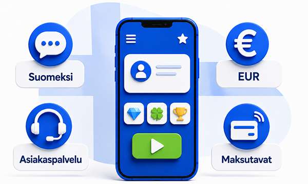 Suomalaisille lokalisoidulla nettikasinolla palvelu toimii suomeksi ja euroilla sekä tarjoaa sopivat maksutavat ja asiakaspalvelun
