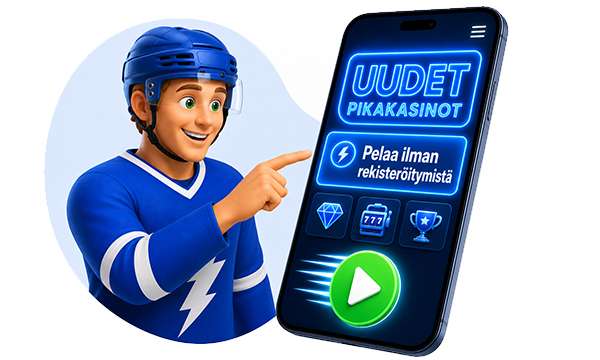Uudella pikakasinolla tunnistaudutaan ja pelataan ilman erillistä rekisteröitymistä